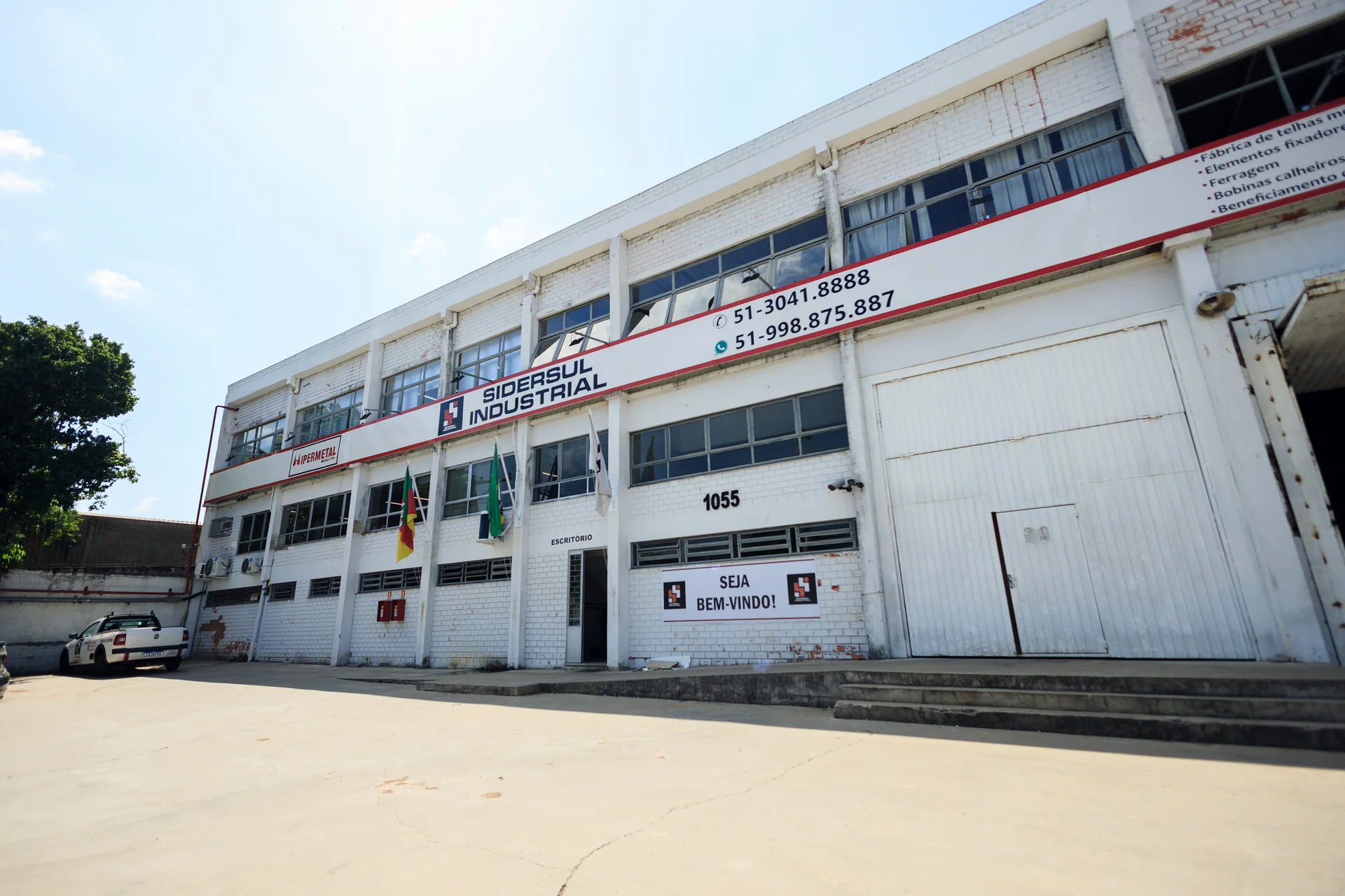 Fachada da Sidersul Industrial em Cachoeirinha