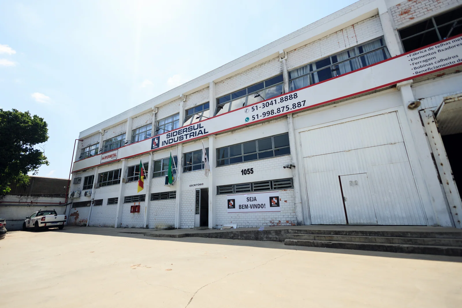Fachada da Sidersul Industrial em Cachoeirinha